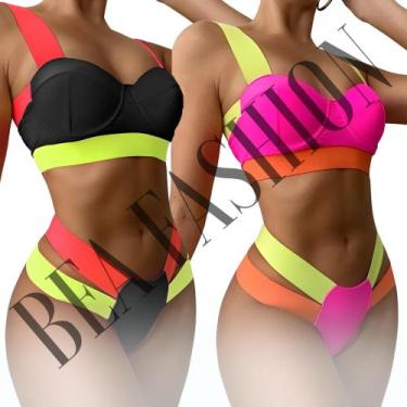 Imagem de Maio e  biquini gringa  Duas Peças - bea fashiom, Pl, Rosa