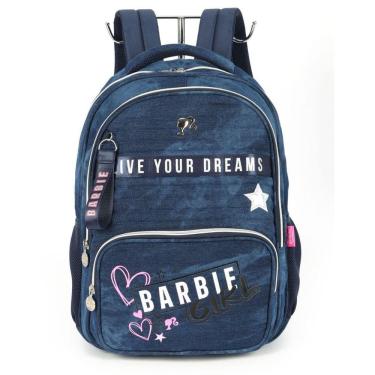 Imagem de Mochila Azul De Costas Notebook Escolar Barbie Luxcel
