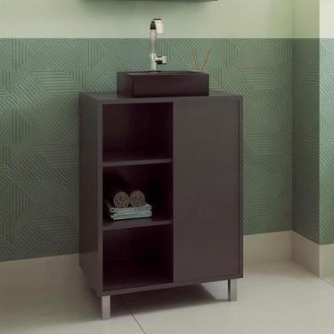 Imagem de Gabinete de Banheiro Julia 1 PT Grafite - Modern