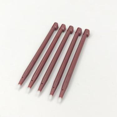 Imagem de 5 peças de caneta Stylus de plástico de substituição para lápis Touchpen de plástico Nintend DSi XL LL DSiLL NDSiXL (5 peças vinho vermelho)