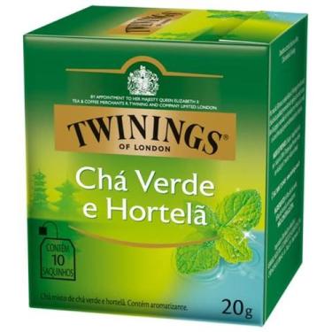 Imagem de Twinings of london sabor chá verde e hortelã 20g - 10 sacos