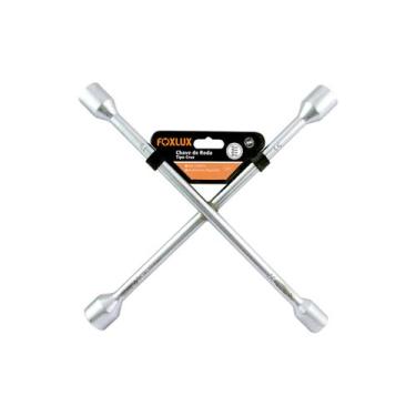 Imagem de Chave Roda Cruz Carros 4 Bocas 17, 19, 21, 23mm Profissional - Foxlux