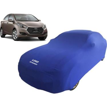 Imagem de Capa De Tecido P/ Proteger Carros Hyundai Hb20s - Mz, Azul