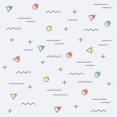 Imagem de Papel De Parede Adesivo Lavável Infantil Menina Formas Geométricas Ale