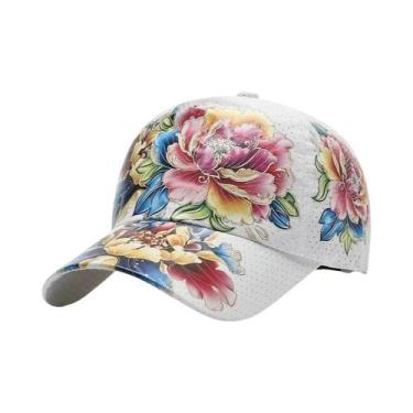 Imagem de Boné de Beisebol Floral - Secagem Rápida, Unissex, para Verão, Ajustáv