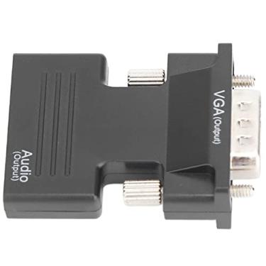 Imagem de Adaptador VGA de Interface Multimídia HD Com Cabo de áudio de 3,5 Mm para Laptops, Monitores, PCs, Conversor de áudio e Vídeo 1080P Plug and Play, Apresentação de Home Theater