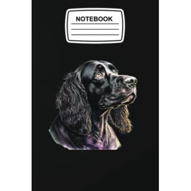 Imagem de Notebook: English Cocker Spaniel Black Dog, Journal Notebook Blank Lined Ruled 6x9 120 Pages