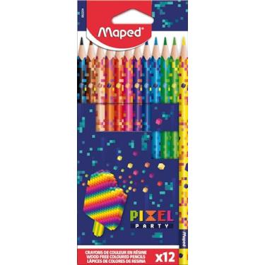 Imagem de Lápis de Cor Pixel Party, 12 Cores, Maped