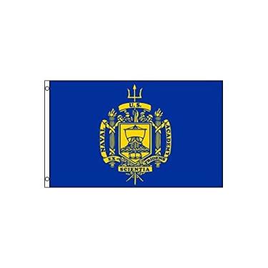 Imagem de AZ FLAG - Bandeira da Academia Naval dos Estados Unidos 3' x 5' - Bandeiras Navais Americanas 90 x 150 cm - Banner 3x1,5 m - Drapeau United States Naval Academy