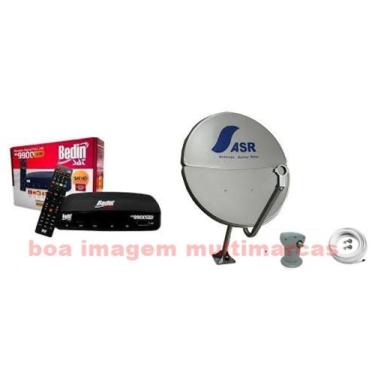 Imagem de Kit Receptor Digital HD Bedinsat BS9900 com Antena Parabólica ku 60cm