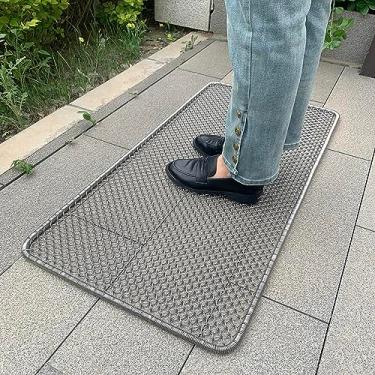 Imagem de DAOMAER Capacho de Porta de Raspador de Metal, À Prova D'Água, Capacho de Entrada para Áreas Externas Resistente A Qualquer Clima 19,5 X 39,5