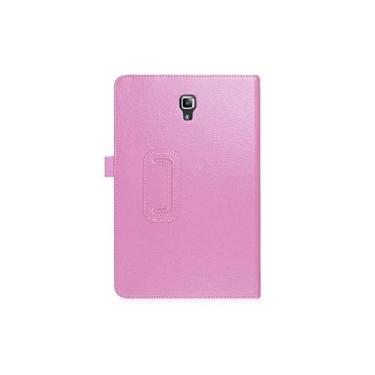 Imagem de Generic Capa fina dobrável com suporte para Samsung Galaxy Tab S4 de 10,5 polegadas 2018 (SM-T830 SM-T835 T837), fecho magnético leve, de couro PU, à prova de choque, capa inteligente rosa