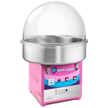 Imagem de Máquina de Algodão Doce Elétrica Profissional em Aço Inoxidável, 110V 950W, Olde Midway SPIN2000, Rosa
