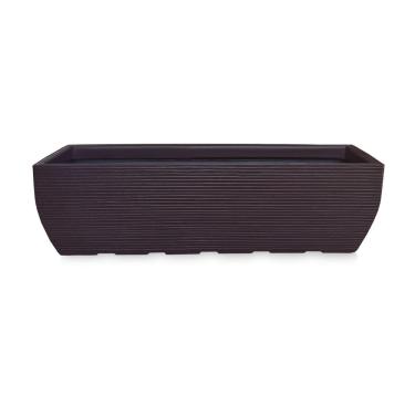 Imagem de Vaso De Planta Jardineira Floreira Polietileno 100X30 Café