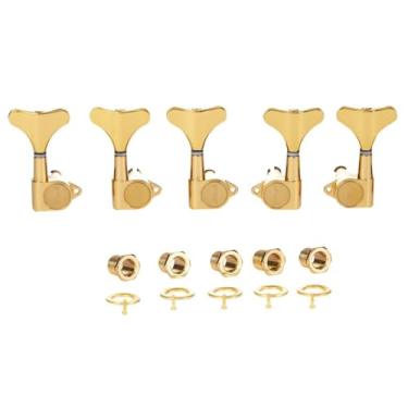 Imagem de Sintonizadores de baixo selados 18:1 de 5 cordas para baixo afinadores de baixo compatíveis com baixo acústico/elétrico estilo Ibanez/Yamaha 3R/2L