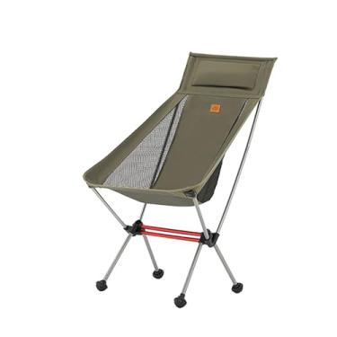 Imagem de Naturehike Cadeira de Acampamento, Dobrável, Portátil, Rústica, Verde/G, Suporte até 150 kg, Ideal para Pesca, Caminhadas e Praia