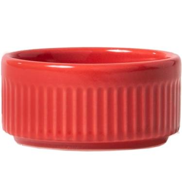 Imagem de Germer, Ramekin redondo em porcelana, modelo assar ou servir, refratária, Ø 8 cm, 130 ml, Vermelho