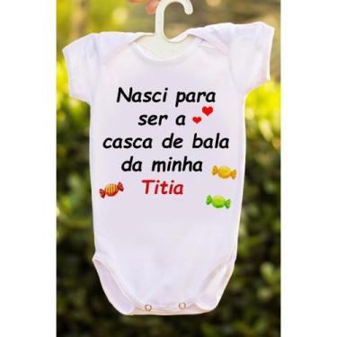 Imagem de Body bebê mesversario frase nasci para ser a casca - loja dinka, G