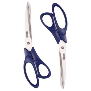 Imagem de Kit 2 Tesoura Corte Fácil 9 Alfaiate Costura Profissional Multifuncion