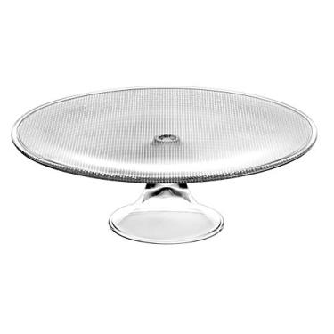 Imagem de Barski Prato de bolo com pé de vidro, 33 cm de diâmetro, 10,8 cm A, lindo design, feito na Europa