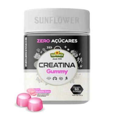 Imagem de Creatina Gummy | Creatina em Goma Monohidratada 60 un Sabor Bubble Gum – Praticidade e Sabor para Sua Performance - Sunflower