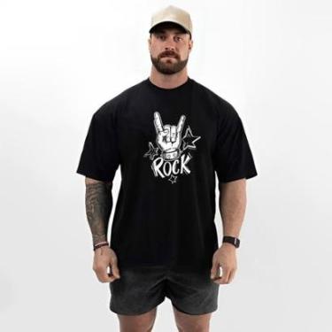 Imagem de Camiseta Masculina Oversized Estilo Fitness Academia-Masculino