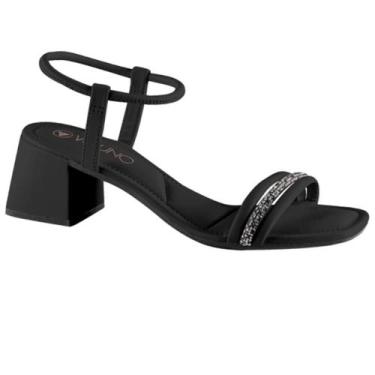 Imagem de Sandalia via uno salto bloco ref 855002ssavv feminino, 36, Preto, Pret