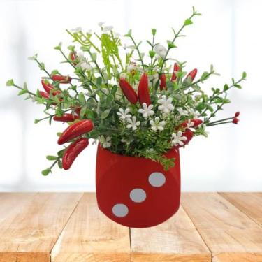 Imagem de Vaso Cachepot Dado 10 x 10 - Garcia 3D, Vermelho