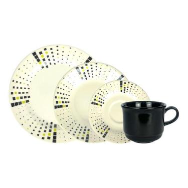 Imagem de Aparelho De Jantar E Chá Malaya De Cerâmica C/16 Peças - Vajillas Coro