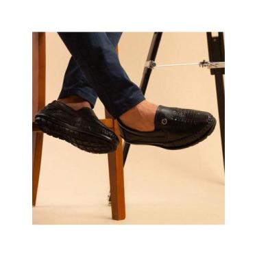 Imagem de Mocassim Masculino Em Couro Prime Legitimo Leve e Confortável - Rota F