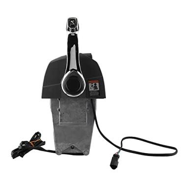 Imagem de Controle remoto externo, design de fivela de montagem lateral Plug and Play, controle de motor externo sem chave, caixa de controle remoto ajustável para substituição de barco para Evinrude E‑TEC