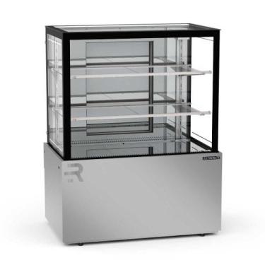 Imagem de Vitrine Refrigerada 1,00 Metro 2 Prateleiras Titanium Premium Inox VTP