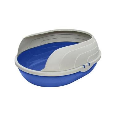 Imagem de Caixa de Areia Sanitária Bandeja Higiênico Com arco para Gato FURACÃO 