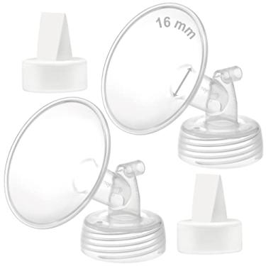 Imagem de Maymom Válvula de flange e bico de pato de 16 mm compatível com Spectra S1 Spectra S2 Spectra 9 Plus, peças de bomba Spectra não originais, substituem as peças da bomba Spectra S2, válvula Spectra