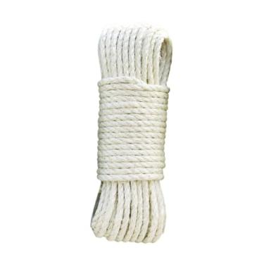 Imagem de Bothyi Corda de barbante sisal, rascunho pós -barbante sisal, gato scratcher post pós handcraft árvore riscando corda, Branco