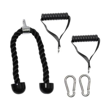 Imagem de Aymzbd Corda tríceps puxando cabo para baixo, tríceps puxando corda para baixo, fixação da máquina de cabo para trás