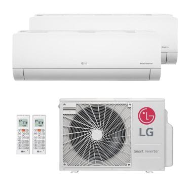 Imagem de Ar-Condicionado Multi Split Inverter LG 18.000 (1x Evap HW 9.000 + 1x Evap HW 12.000) Quente/Frio 220V								