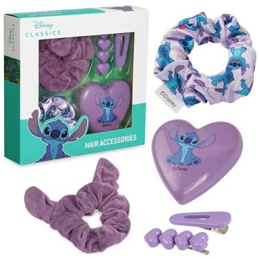 Imagem de Disney Conjunto de grampos de cabelo e acessórios de cabelo Stitch Scrunchie Brush - Stitch Gifts
