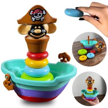 Imagem de Brinquedo Barco Navio Pirata Bebes Interativo Presente Didático Educat