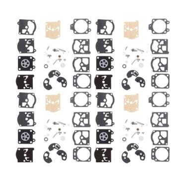 Imagem de 1 conjunto de carburador de carburador com kit de reparo de agulha de junta de diafragma para acessórios de reconstrução de carro Walbro Series K10-WAT Dropshipping (4 conjuntos)