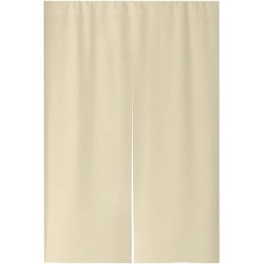 Imagem de Cortina De Porta De Estilo Japonês Meia Porta Pendurada Porta Noren Tecido Cortina Decoração Para Sushi Bar Izakaya Cozinha Casa Tatami, Dark Gray, 47.2x33.4inches