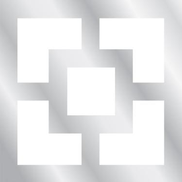 Imagem de Kit de arte de parede Nixon Silver Mylar