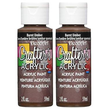Imagem de Pacotes e embalagens de tinta de acrílico da DecoArt Crafter's, Burnt Umber, 1