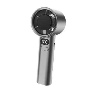 Imagem de Bothyi Fan dos ventiladores pessoais fãs de mão, 120 velocidades ajustáveis ​​pequenos compactos portáteis recarregáveis ​​para o escritório de trabalho em, Cinza Escuro