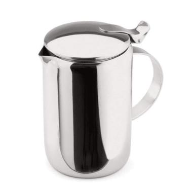 Imagem de Bule em Aço Inox Jarra Com Alça e Tampa 950ml Leite Café - Forma
