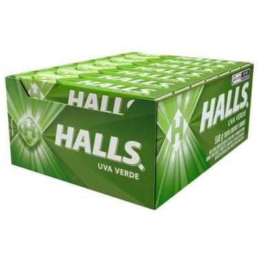 Imagem de Bala Halls Uva Verde 28g Display 21 Unidades
