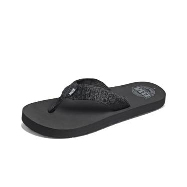 Imagem de REEF Smoothy Chinelo masculino de praia, alça de tecido macio feito de 100% PET reciclado, Preto, 42