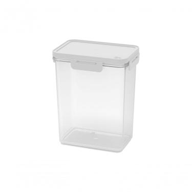 Imagem de Pote Hermético 950 Ml Retangular Plástico Cor Branco Linha Hug Coza