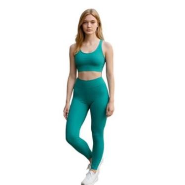 Imagem de Calça Legging BÁSICA COLORIDA Leg Fitness Academia Corrida Cintura Alta Feminina 577-Feminino