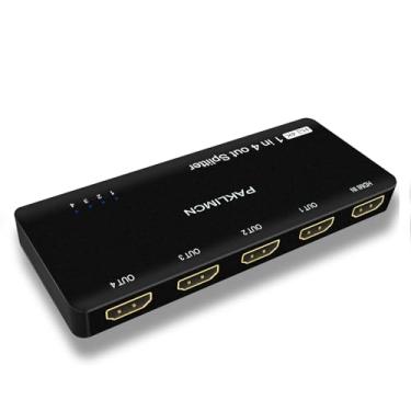 Imagem de PAKLIMCN Divisor Hdmi 4K 1 Entrada 4 Saídas Para Tv, Monitores Duplos, Tela Espelhada - 3840 X 2160 60 Hz, 2 Saídas, Não Extensível (4K Saídas)
